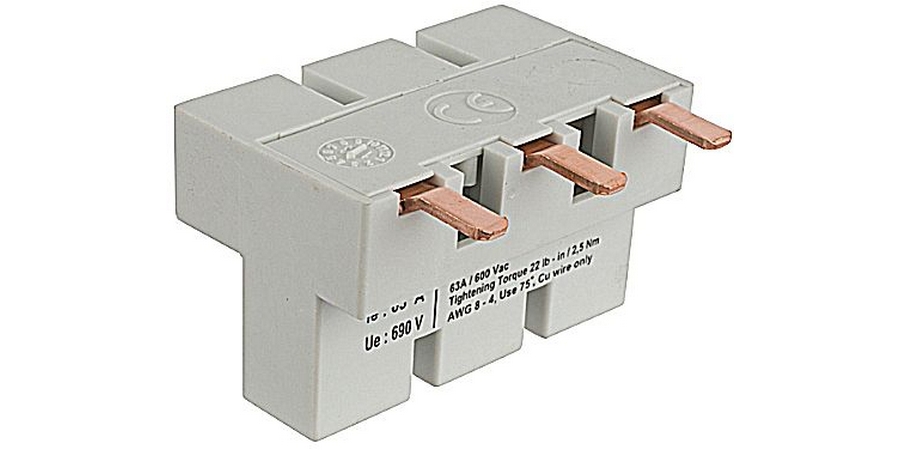 Power Infeed Block, 690 VAC, 3 -Pole, 63 A, 3 PH