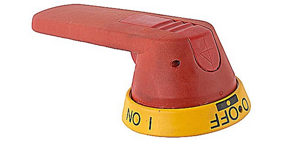 Pistol Handle, Red, Yellow, Screw Mount
