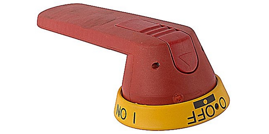 Disconnect Switch Handle, Red; Yellow, 400 to 2000A
