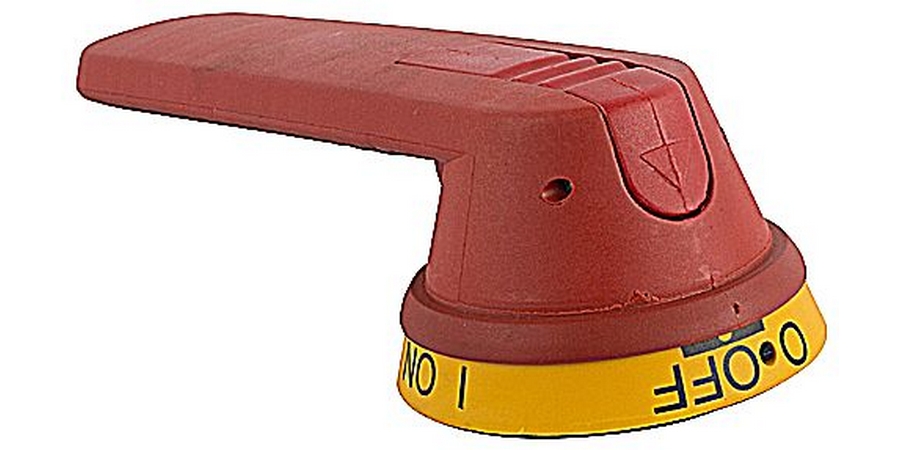 Pistol Handle, Red, Yellow, Screw Mount