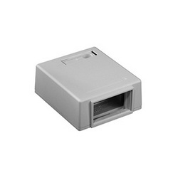 MOS Surface Mount Housing With ID Window, 1 Unit High, Grey