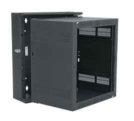 Pivoting Rack,Black,28 in. Ht,Steel,19 in. Wd Mount,Wall Rack,12U Rack ...