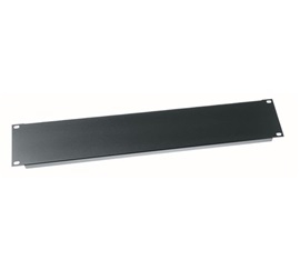 Flanged Blanking Rack Panel,Black,Aluminum,19 in. Wd Mount,2U Rack,0.52 ...