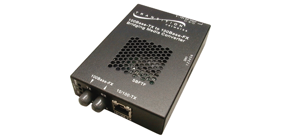 Bridging Media Converter,Copper to Fiber,2 Port,Base-TX/FX,Gigabit ...