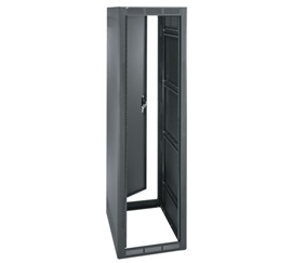 Gangable Enclosure Rack,Black,70.8 in. Ht,Steel,19 in. Wd Mount,Tapped ...