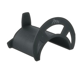 Fiber Cable Spool,Resin,Black,WxHxD: 3.4 x 2.5 x 3 in.,Hole