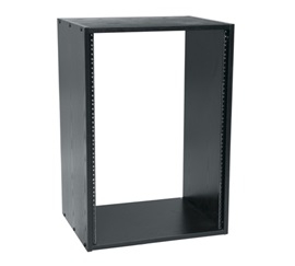 Cabinet Rack,Black,25.98 in. Ht,Wood,14U Rack,20.4 in. Wd,15.91 in. Dp ...