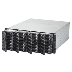 NAS 24 baies iSCSI, 4U, SATA 6G, 4LAN, compatible 10G, bloc d'alimentation redondant, Intel Xeon E3-1200 v3 3,4 GHz à quatre cœurs, RAM 4 Go (max. 32 Go) DDR3 ECC