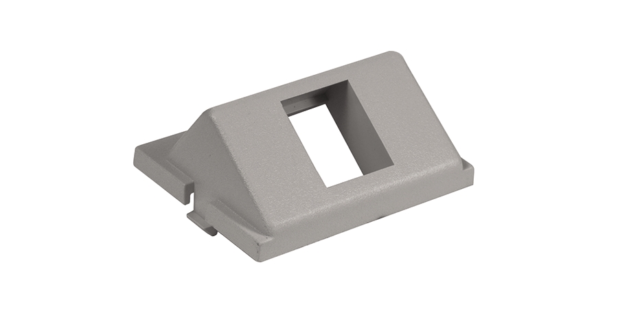 Keystone Module, Gray, ABS, Dimension: LxWxD: 1.85 x 1.432 x 0.887 in ...