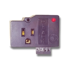 Single outlet Plug In Surge Protector with RJ31X Connections and sneak current protection
