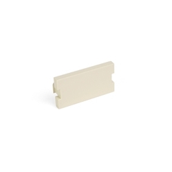 Multimedia Outlet System 1U Blank Light Almond