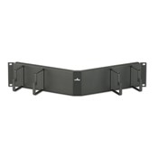 Angled Horizontal Patch Cord Organizer,Black,Steel,2U Rack,For ...
