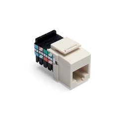 Category 3 QuickPort Connector, 8 Position, 8 Conductor, Light Almond