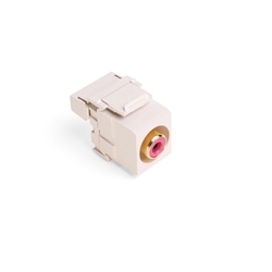 Connector, RCA 110 Red/Light Almond