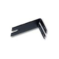 Cable Management Mounting Tie Bracket, Rack Mount, 3" Length x 1.5" Width x 1.7" Height, 12 Gauge Steel, Powder Coated Black, For Vertical Manager Ring