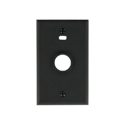 Single-Gang Decorative Satellite Speaker Adapter Wallplate, Black, 4.5&quot; (114mm) H x 2.75&quot; (70mm) W x 2.5&quot; (6mm) D, 1 oz/0.3 kg