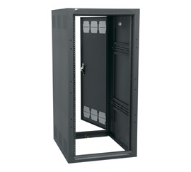Gangable Standalone Rack,Black,47.9 in. Ht,Steel,25U Rack,23 in. Wd,32 ...