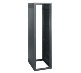 Gangable Standalone Rack,Black,82.88 in. Ht,Steel,45U Rack,23 in. Wd,32 ...