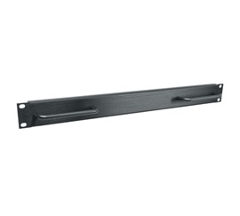 Flanged Blanking Rack Panel,Black,16 ga. Aluminum,19 in. Wd Mount,1U ...