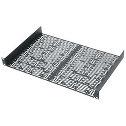 Shelf And 3 Filler Panels Kit, 1 RU, 19 Inch Width x 11.5 Inch Depth x 1.75 Inch Height, Steel, Black Powder Coat