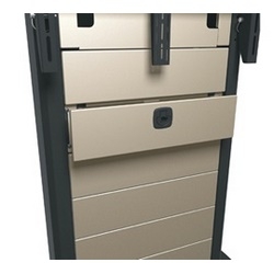 VTC Series Storage Drawer, 20.5 Inch Width x 7.5 Inch Depth x 5.5 Inch Height, Steel, Natural Nickel Powder Coat