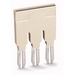 Push-in Type Jumper Bar; Insulated; 3-way; Nominal Current 18 A