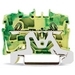 2-conductor Ground Terminal Block; 2.5 mm2; Suitable For Ex E II Applications; Side And Center Marking; For Din-rail 35 X 15 And 35 X 7.5; Push-in CAGE CLAMP