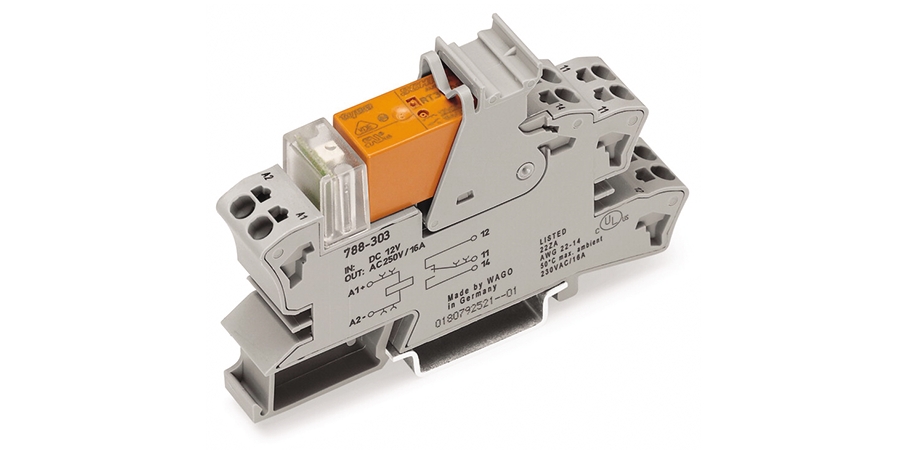 RELAY SOCKET WITH RELAY AND STATUS INDICATOR 2 CHANGEOVER CONTACTS DC 12 V