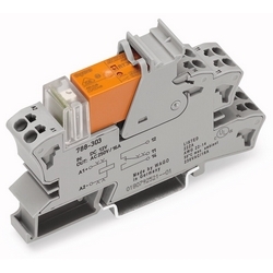 RELAY SOCKET WITH RELAY AND   STATUS INDICATOR 2 CHANGEOVER CONTACTS DC 12 V