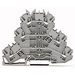 Triple-deck Terminal Block; Through/through/through Terminal Block; L/L/L; Without Marker Carrier; Suitable For Ex E II Applications; For Din-rail 35 X 15 And 35 X 7.5; 2.5 mm2; Push-in CAGE CLAMP