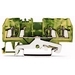 3-conductor Ground Terminal Block; 2.5 mm2; Center Marking; For Din-rail 35 X 15 And 35 X 7.5; CAGE CLAMP