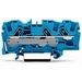3-conductor Through Terminal Block, 6 Mm2, Blue; Suitable For Ex E II Applications; Side And Center Marking; For Din-rail 35 X 15 And 35 X 7.5; Push-in CAGE CLAMP