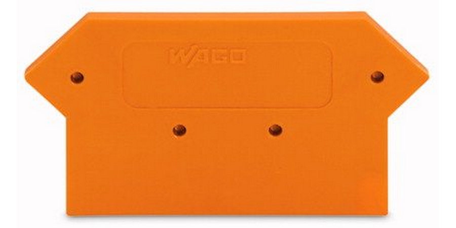 End and intermediate plate; 3 mm thick; orange