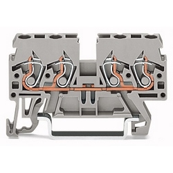 4-conductor Through Terminal Block; 2.5 mm2; Side And Center Marking; For Din-rail 35 X 15 And 35 X 7.5; CAGE CLAMP