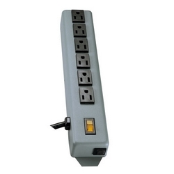 Waber-by-Tripp Lite 6-Outlet (41.3 mm center-to-center spacing) Industrial Power Strip, 6-ft. Cord