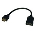 HDMI Signal Booster/Extender Cable (1-ft.), 1920x1200 at 24Hz/1080p (HDMI M/F), Up to 150-ft., TAA