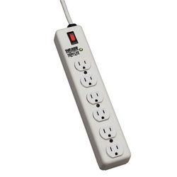 Waber-by-Tripp Lite 6-Outlet Industrial Surge Protector, 6-ft. Cord, 2100 Joules