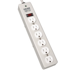 Waber-by-Tripp Lite 6-Outlet Industrial Surge Protector, 6-ft. Cord, 1050 Joules