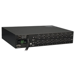 2.9kW Single-Phase Monitored PDU, 120V Outlets (16 5-15/20R), L5-30P, 10ft Cord, 2U Rack-Mount, TAA