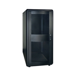 25U SmartRack Standard-Depth Rack Enclosure Cabinet with doors/side panels & shock pallet shipping
