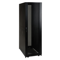42U SmartRack Shallow-Depth Rack Enclosure Cabinet, Threaded 10-32 Mounting Holes with doors & side panels