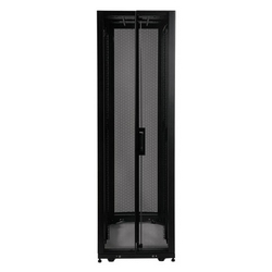 42U SmartRack Shallow-Depth Rack Enclosure Cabinet, Threaded 10-32 Mounting Holes with doors & side panels