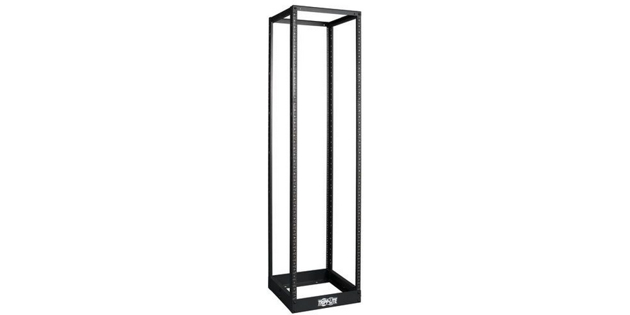 45U SmartRack 4-Post Open Frame Rack - Threaded 12-24 Mounting Holes