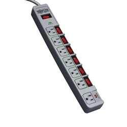 Eco-Surge 7-Outlet Surge Protector, 6-ft. Cord, 1080 Joules, Individually-Controlled