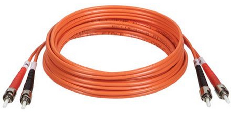 TRIPP N302-05M DUPLX MULTIMODE 62.5/125 FIBER PATCH CBL (ST/ST), 5M (16'.)