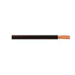 Hook-Up Wire, UL 1015, 18 AWG, Solid, 600V, Bare Copper, PVC, Black