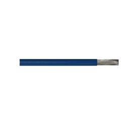 Hook-Up-Wire, premium, 20 AWG, 150 V, 7/28 stranding, IRRPVC insulation, blue, -55 to 105 degrees, blue, 0.058 diameter insulation, 0.01 insulation thickness