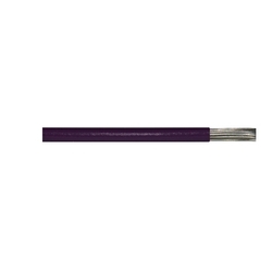 Hook-Up Wire, UL 1061, 22 AWG, 7 Strands, 300V, Tinned Copper, PVC (Semi-Riggid), Violet/Purple