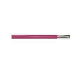 UL 3173, 3237, XLPE (cross-linked polyethylene) insulated wire, 18 AWG 16 strand tinned copper, pink