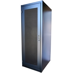 19" EIA Server Cabinet 30Wx36Dx83H with/ Perforated Doors Front And Rear, Solid Sides, Cage Nut Equipment Mounting Angles (2Pr) 44U Black